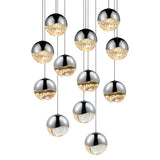 Sonneman Grapes POLISHED CHROME 17W x 3.75H Pendant 2917.01-LRG