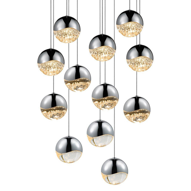 Sonneman Grapes POLISHED CHROME 17W x 3.75H Pendant 2917.01-LRG