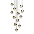 Sonneman Grapes BRASS 17W x 3.75H Pendant 2917.14-LRG
