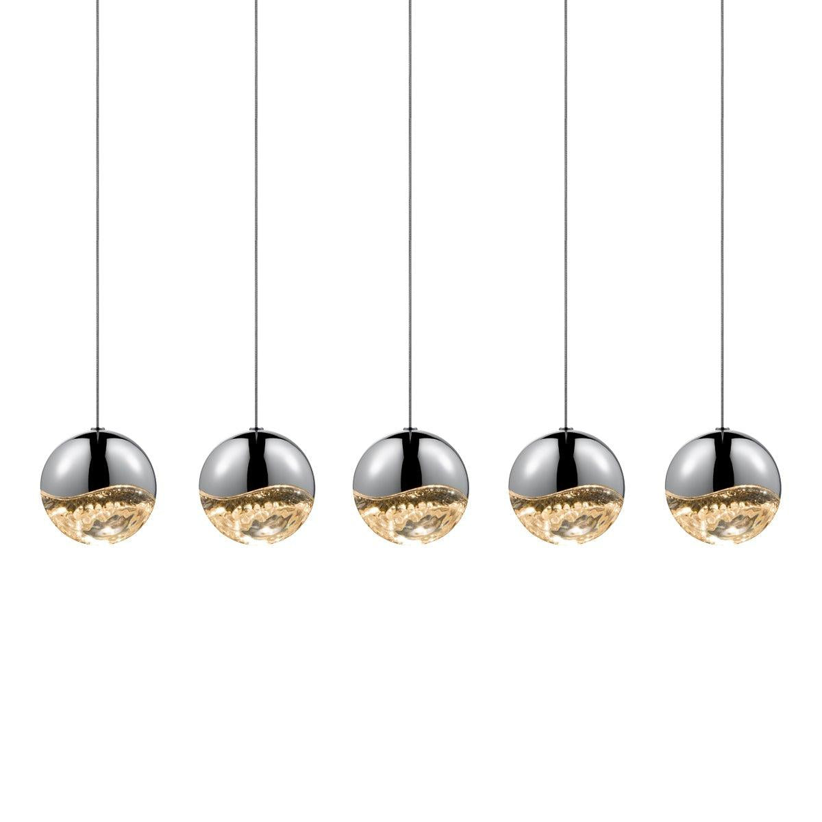 Sonneman Grapes POLISHED CHROME 37.75W x 3.75L x 3.75H Pendant 2921.01-LRG