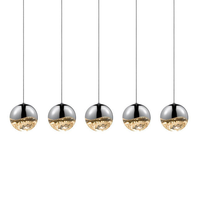 Sonneman Grapes POLISHED CHROME 37.75W x 3.75L x 3.75H Pendant 2921.01-LRG
