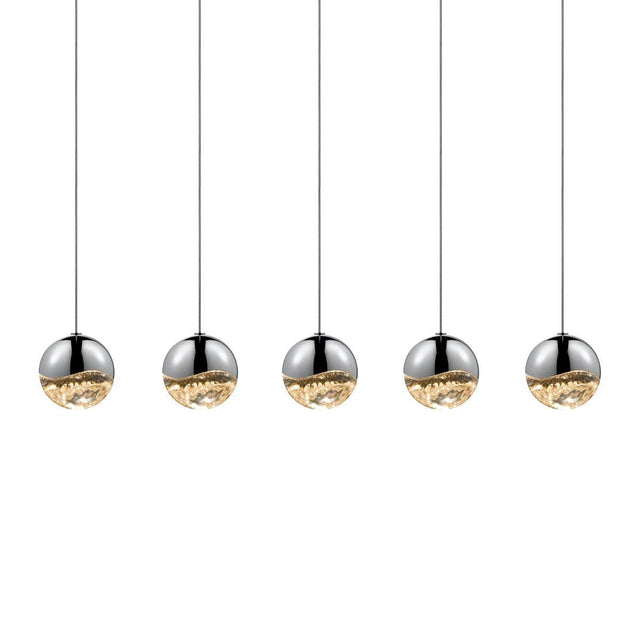 Sonneman Grapes POLISHED CHROME 37.25W x 3.25L x 3.25H Pendant 2921.01-MED