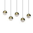 Sonneman Grapes BRASS 37.25W x 3.25L x 3.25H Pendant 2921.14-MED