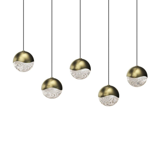 Sonneman Grapes BRASS 37.25W x 3.25L x 3.25H Pendant 2921.14-MED