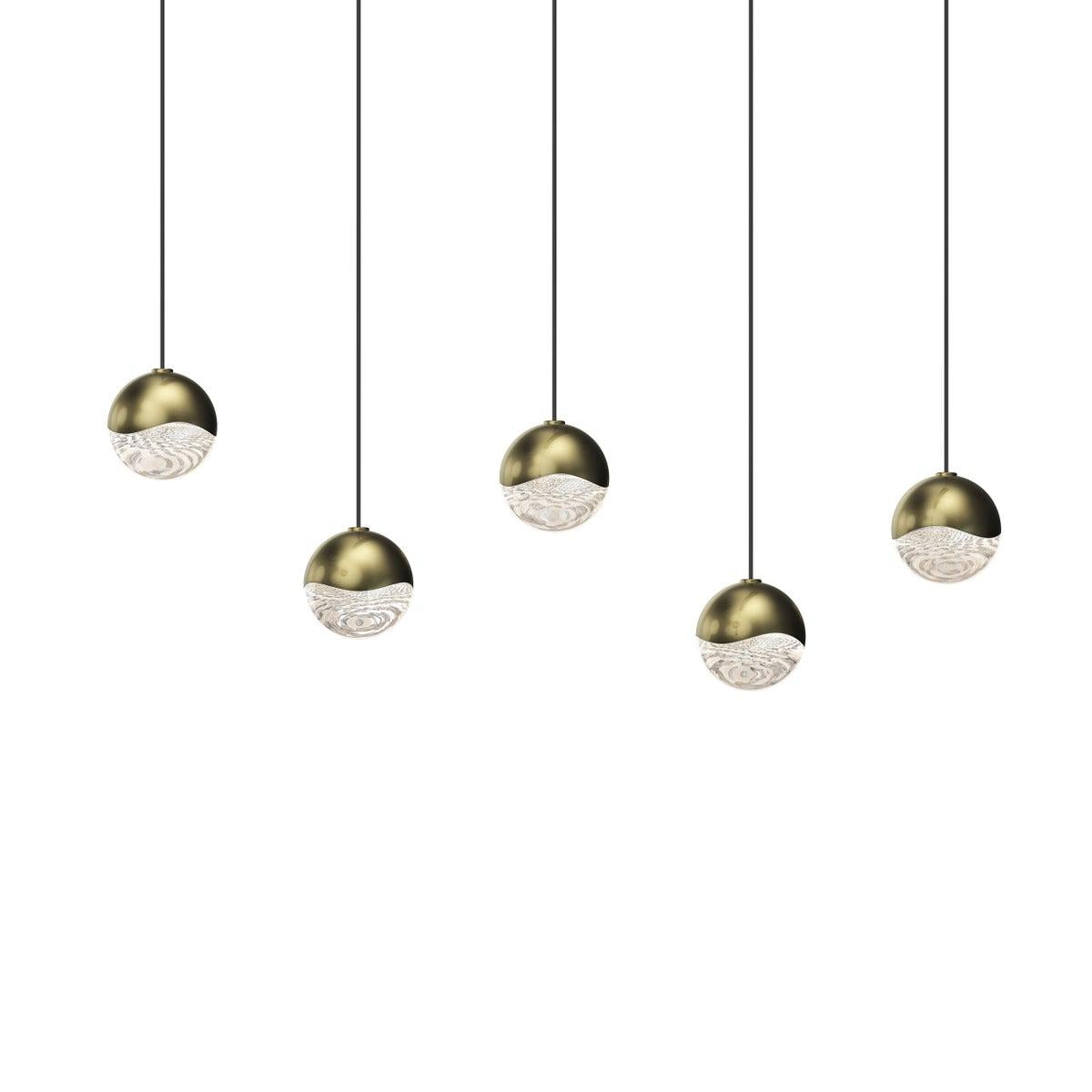 Sonneman Grapes BRASS 36.5W x 2.5L x 2.5H Pendant 2921.14-SML