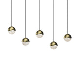 Sonneman Grapes BRASS 36.5W x 2.5L x 2.5H Pendant 2921.14-SML
