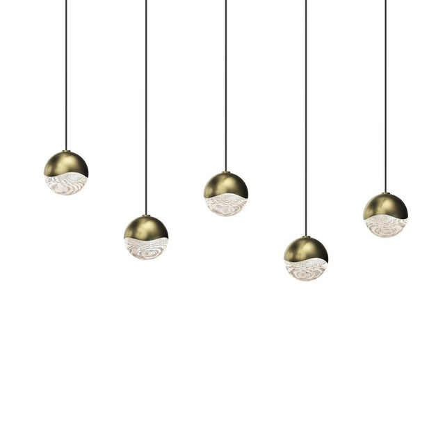 Sonneman Grapes BRASS 36.5W x 2.5L x 2.5H Pendant 2921.14-SML