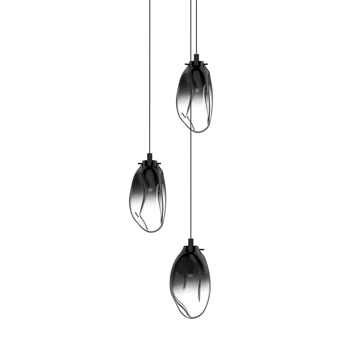 Sonneman Liquid SATIN BLACK 14W x 10.75H Pendant 2971.25K