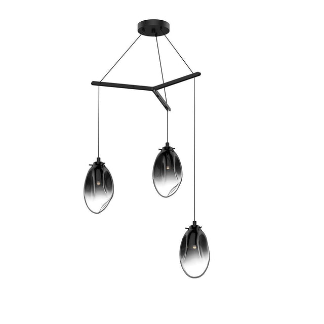 Sonneman Liquid SATIN BLACK 27W x 11.5H Pendant 2975.25K