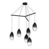 Sonneman Liquid SATIN BLACK 39.25W x 11.5H Pendant 2976.25K