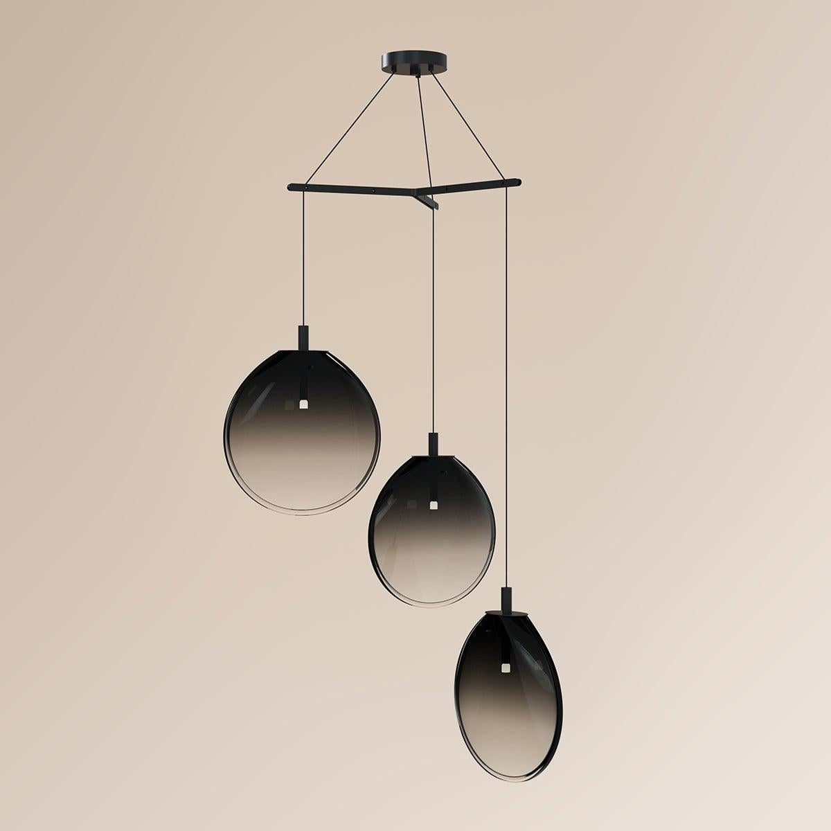 Sonneman Cantina SATIN BLACK 36W x 19.25H Pendant 2995.25K-LRG