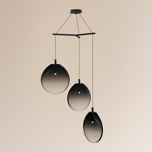 Sonneman Cantina SATIN BLACK 36W x 19.25H Pendant 2995.25K-LRG