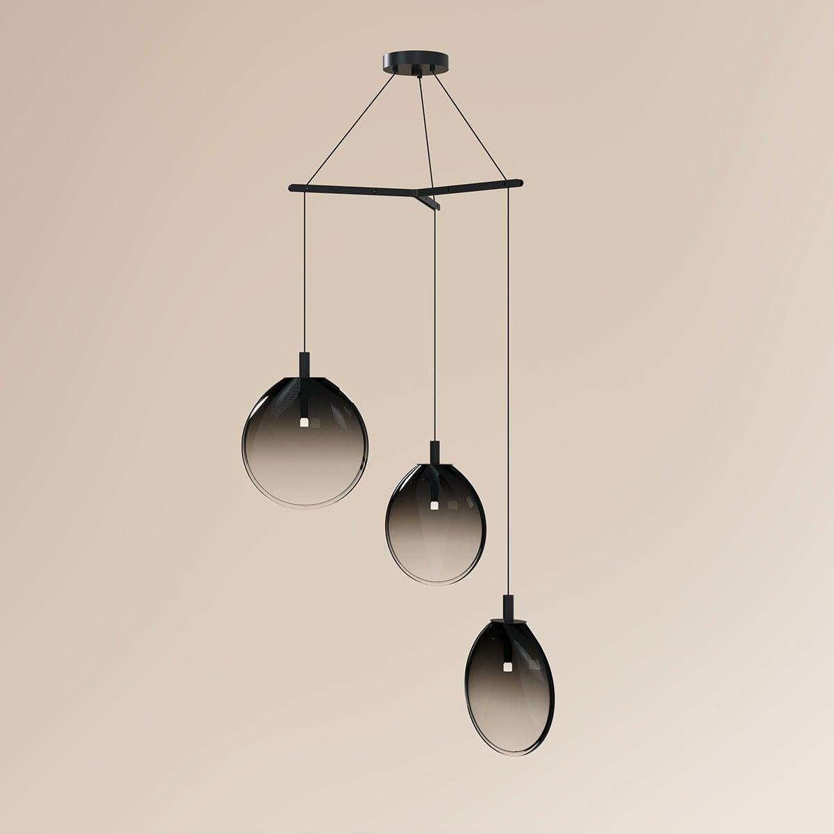 Sonneman Cantina SATIN BLACK 33W x 14.75H Pendant 2995.25K-MED