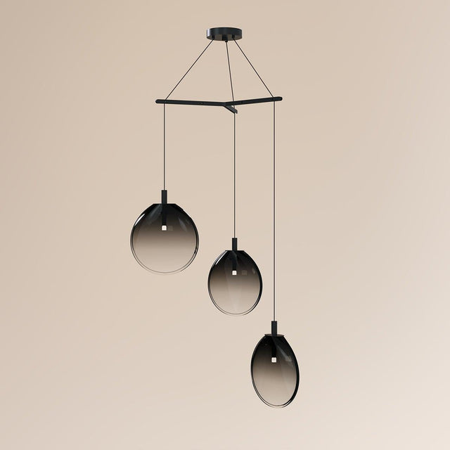 Sonneman Cantina SATIN BLACK 33W x 14.75H Pendant 2995.25K-MED
