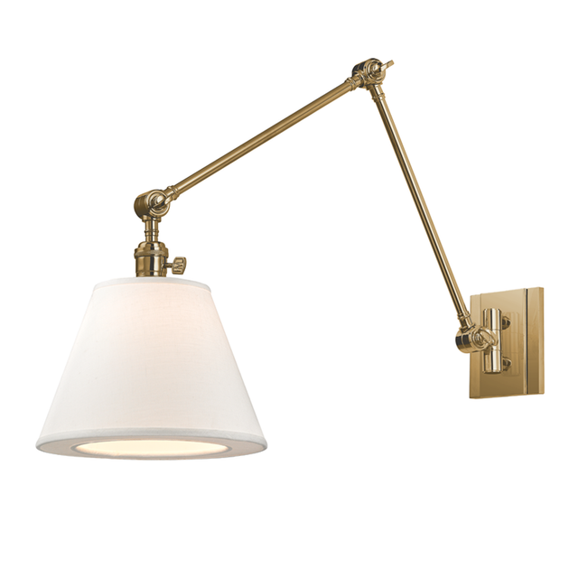 Hudson Valley Lighting Hillsdale AGED BRASS 10W x 12.75H Wall Sconce 6234-AGB