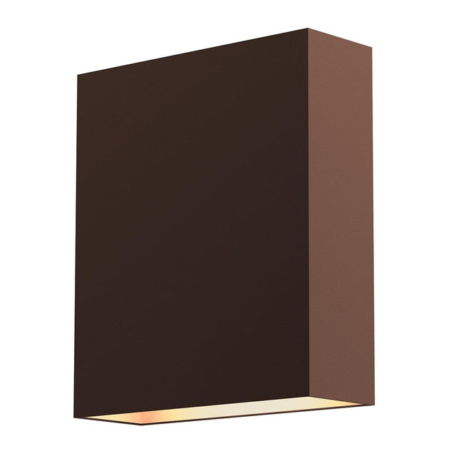 Sonneman Flat Box TEXTURED BRONZE 6W x 7H Wall Sconce 7107.72-WL