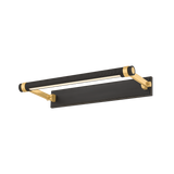 Hudson Valley Lighting Duell AGED BRASS 18W x 2.75H Wall Sconce 7318-AGB/DB