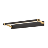 Hudson Valley Lighting Duell AGED BRASS 24W x 2.75H Wall Sconce 7324-AGB/DB