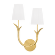 Hudson Valley Lighting Deering AGED BRASS 11W x 17.75H Wall Sconce 9402R-AGB