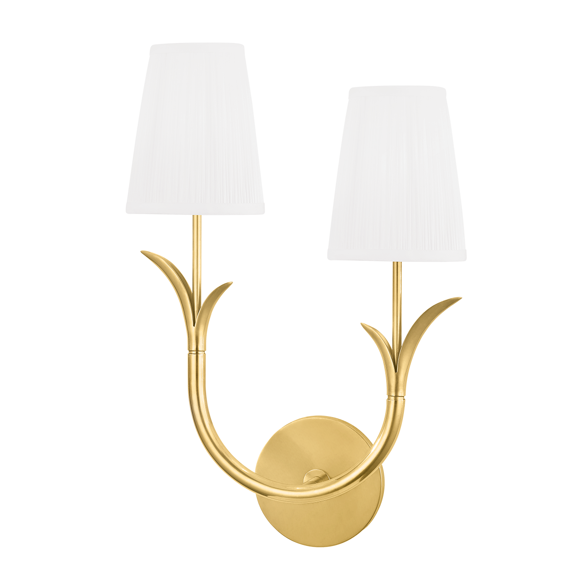 Hudson Valley Lighting Deering AGED BRASS 11W x 17.75H Wall Sconce 9402R-AGB