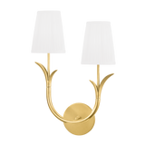 Hudson Valley Lighting Deering AGED BRASS 11W x 17.75H Wall Sconce 9402R-AGB