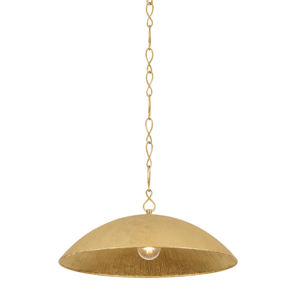 Hudson Valley Lighting Eve VINTAGE GOLD LEAF 24W x 9.75H Pendant BKO1400-VGL/GLI