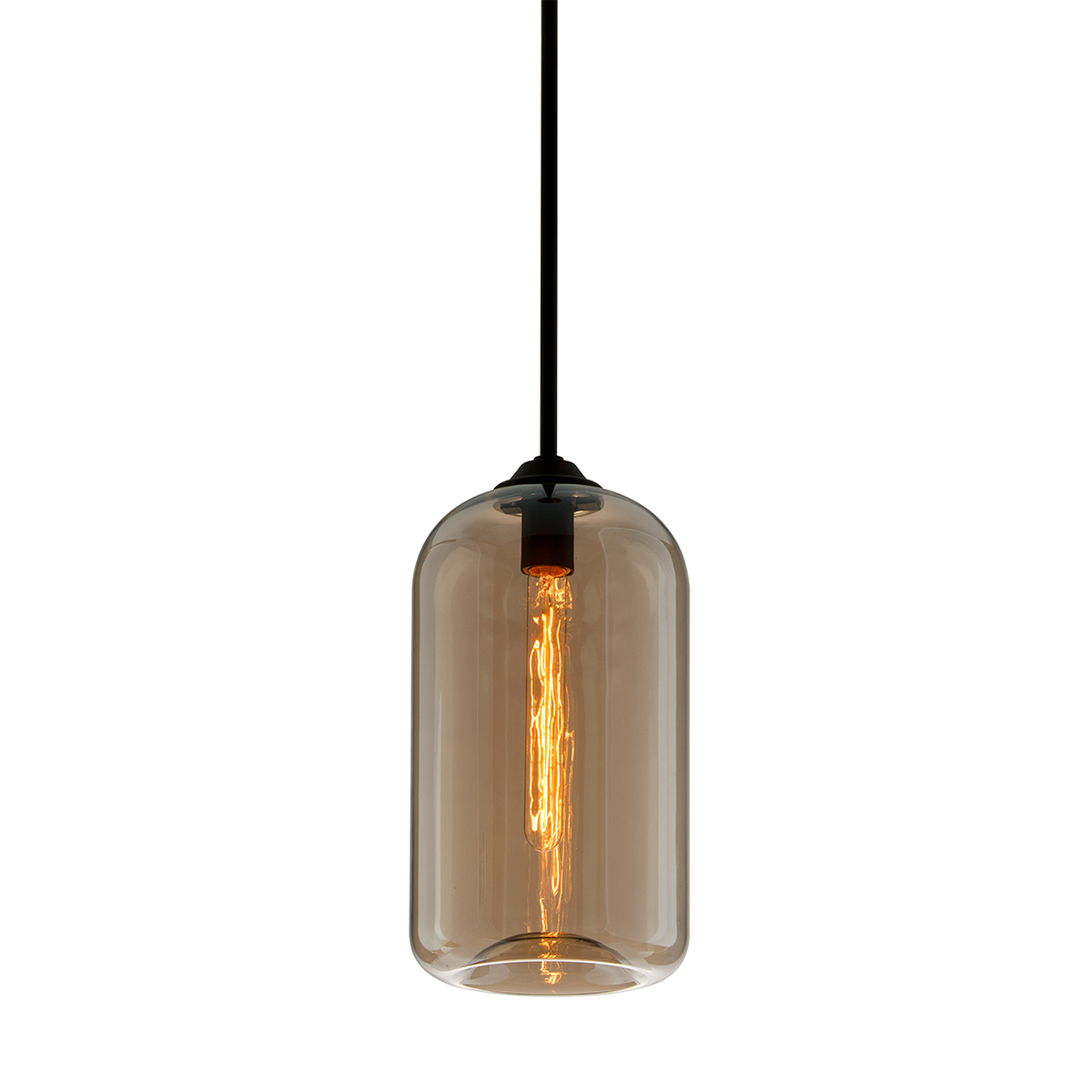 Troy Lighting District SOFT BLACK 8W x 15.75H Pendant F5571-SBK