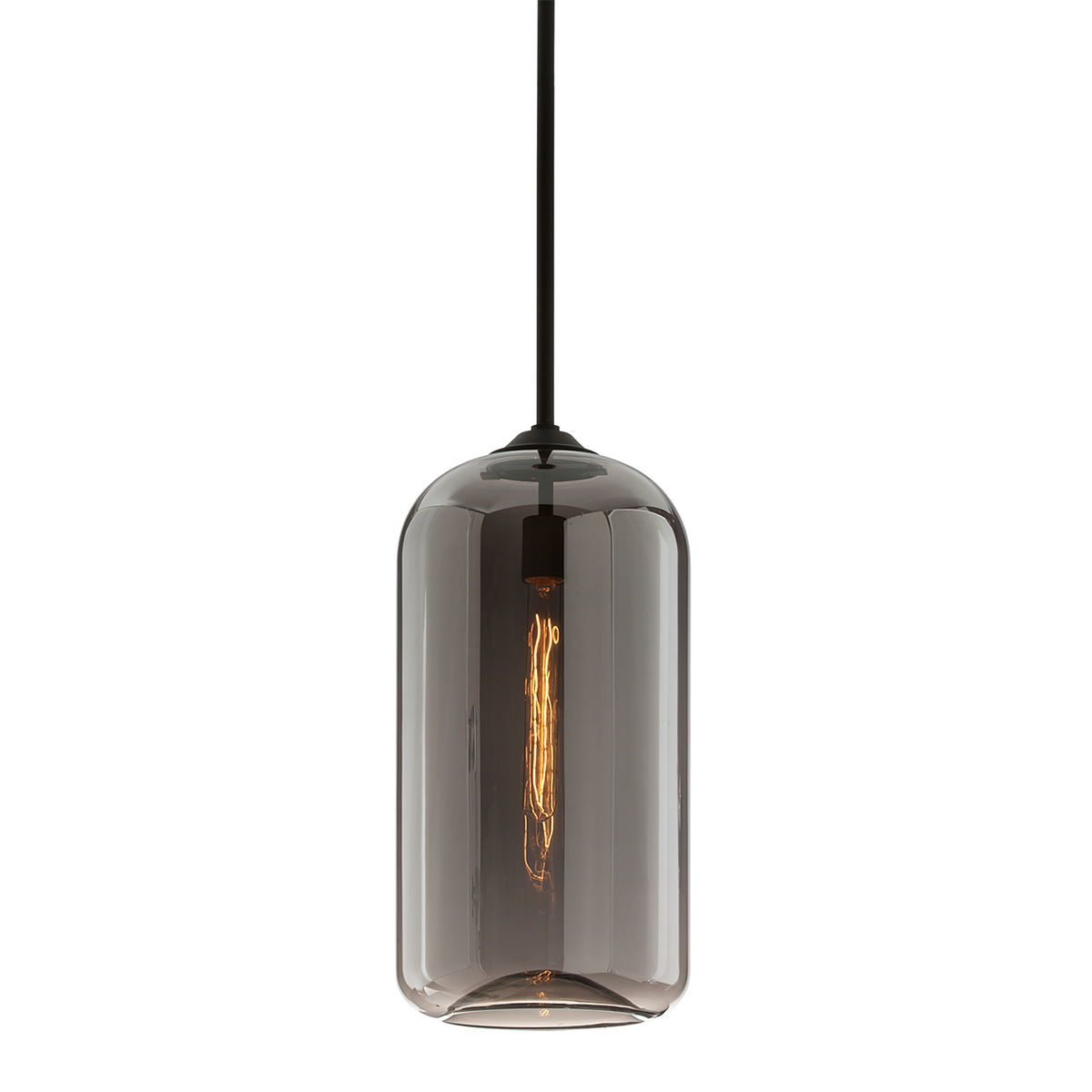 Troy Lighting District SOFT BLACK 10W x 20.75H Pendant F5582-SBK