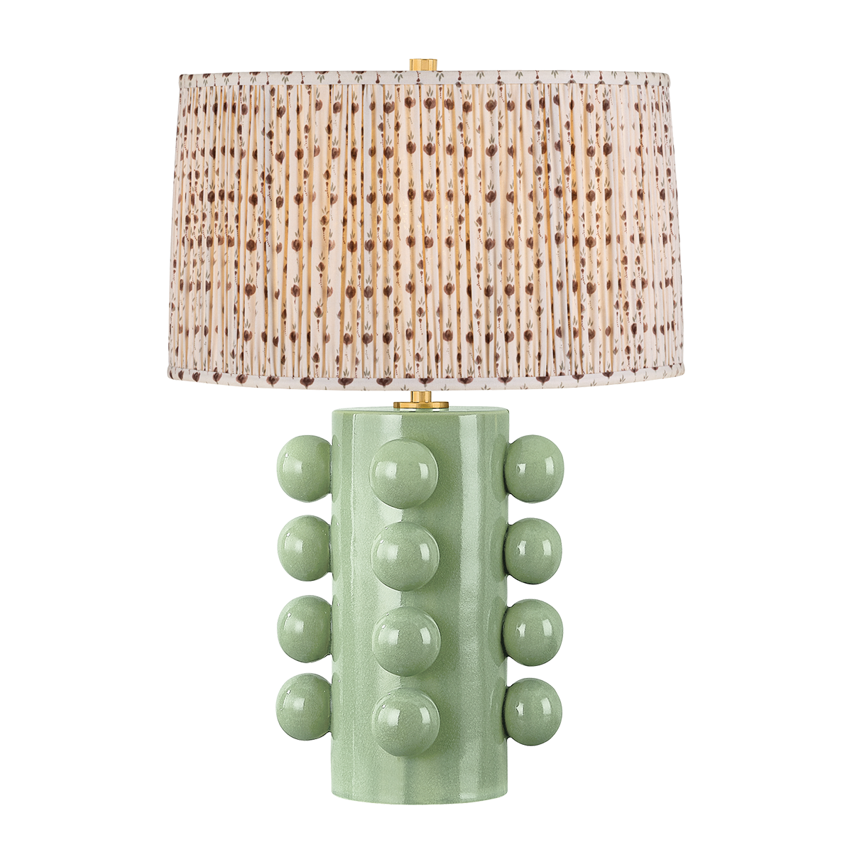 Hudson Valley Lighting Roselle AGED BRASS 17.25W x 26.25H Table Lamp L9126-AGB/CMC-P102