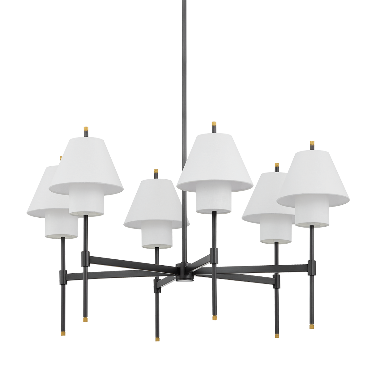Hudson Valley Lighting Glenmoore AGED BRASS 34.75W x 26.25H Chandelier PI1899806-AGB/DB