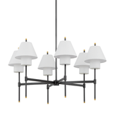 Hudson Valley Lighting Glenmoore AGED BRASS 34.75W x 26.25H Chandelier PI1899806-AGB/DB