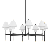 Hudson Valley Lighting Glenmoore AGED BRASS 48.5W x 26.25H Chandelier PI1899808-AGB/DB