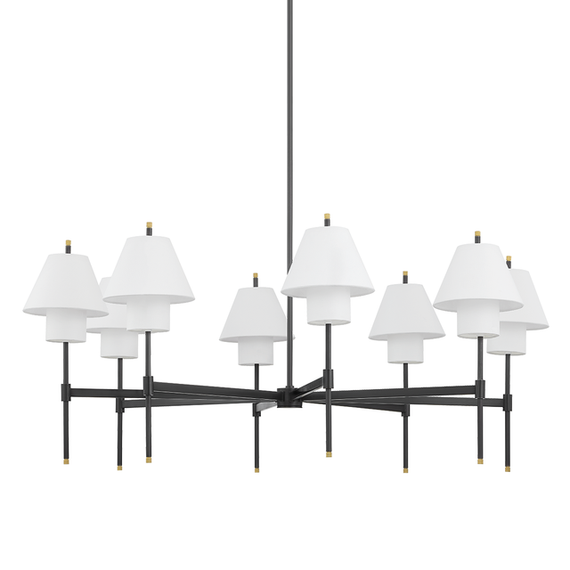 Hudson Valley Lighting Glenmoore AGED BRASS 48.5W x 26.25H Chandelier PI1899808-AGB/DB