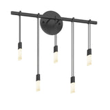 Sonneman Suspenders SATIN BLACK 18.5W x 15.25H Wall Sconce S1N18K-JFXXXX62-RP02