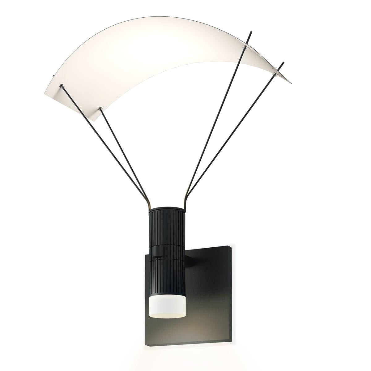 Sonneman Suspenders SATIN BLACK 10.75W x 12.75H Wall Sconce SLS0212