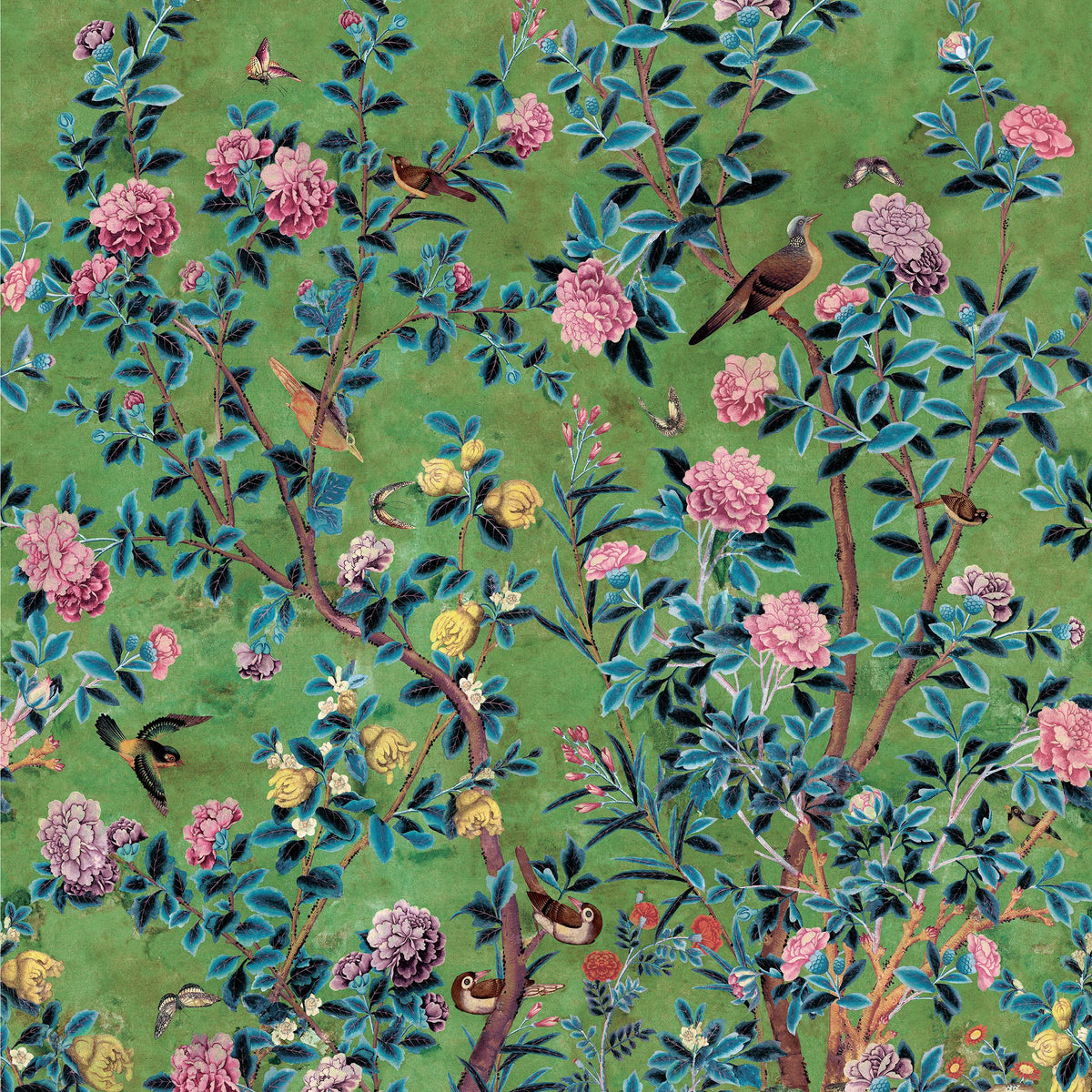 Thibaut Jardin Bloom Mural Green