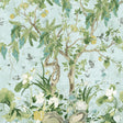 Thibaut Wild Wisteria Mural Spa Blue