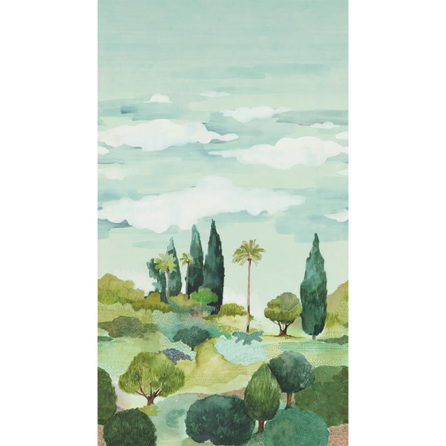 Thibaut Taormina Mural Green And Turquoise