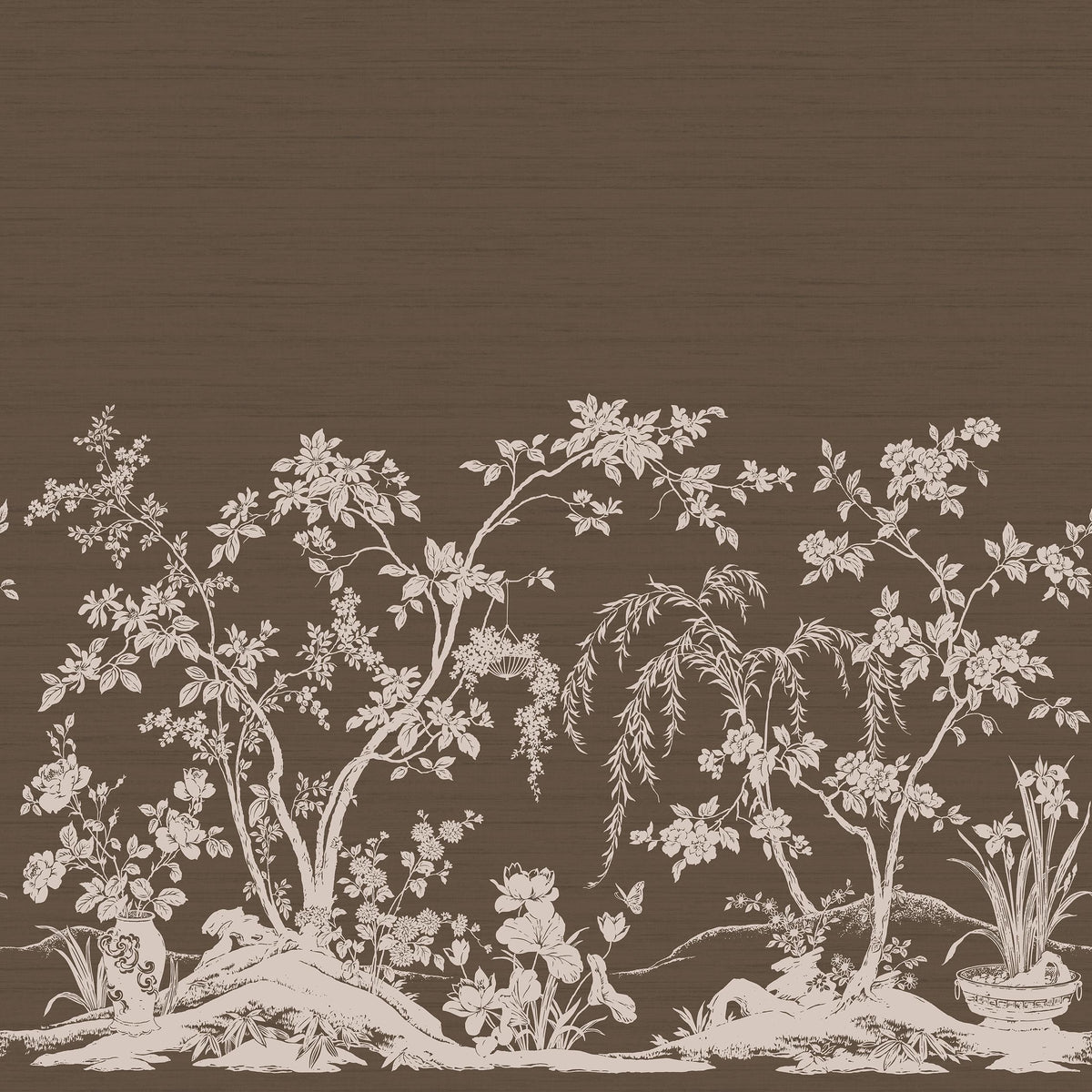 Thibaut Chaumont Mural Brown And Beige