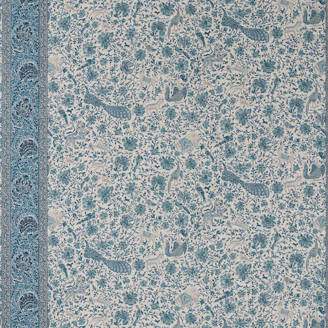 Zoffany Mughal Menagerie Mazarine Blue Wallpaper