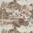 Zoffany Peacock Garden Linen/Silver Wallpaper
