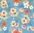 Veer Decor Forna Floral Blue Peel & Stick Wallpaper