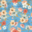 Veer Decor Forna Floral Blue Peel & Stick Wallpaper