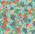 Veer Decor Margarida Floral Green Peel & Stick Wallpaper
