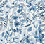 Veer Decor Emilie Floral Blue Peel & Stick Wallpaper