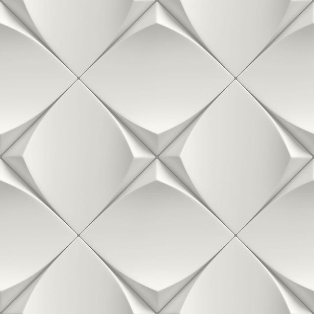 Veer Decor Apex Diamond White Wallpaper