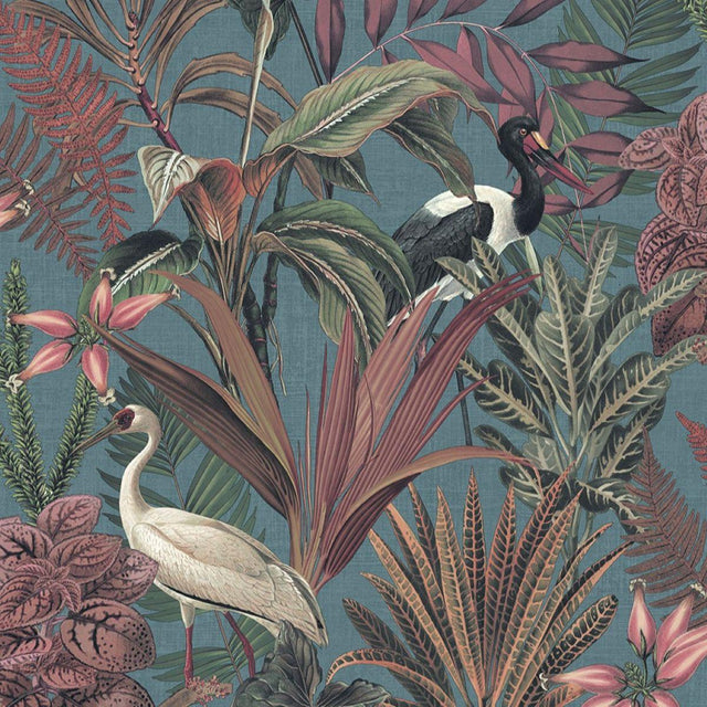 Veer Decor Equator Oasis Teal Wallpaper