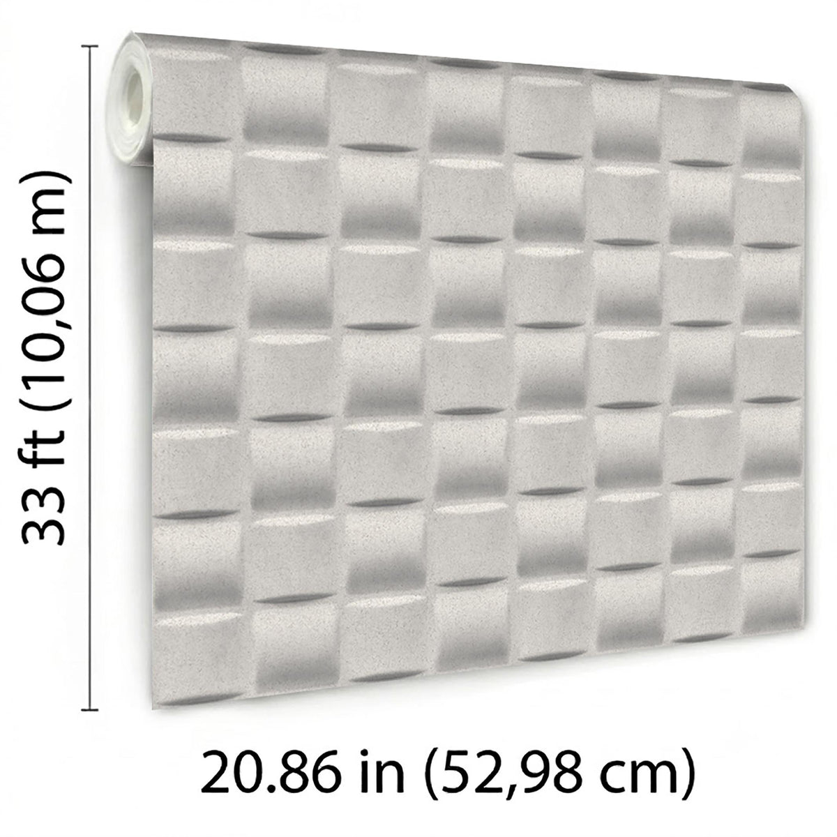 Veer Decor Apex Weave White Wallpaper