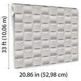Veer Decor Apex Weave White Wallpaper
