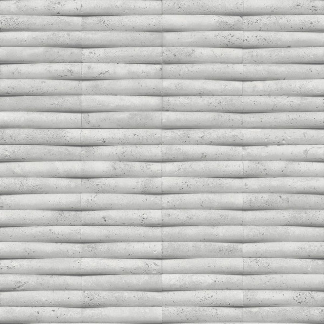 Veer Decor Apex Slat Stone White Wallpaper
